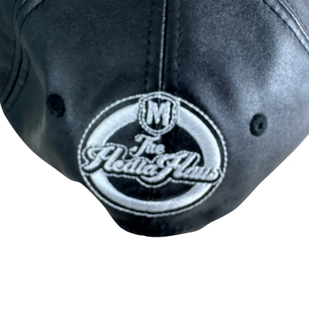 Dr. Zodiac Moon Rock Dispensary Black Faux Leather‎ Woo Goo Snapback Hat